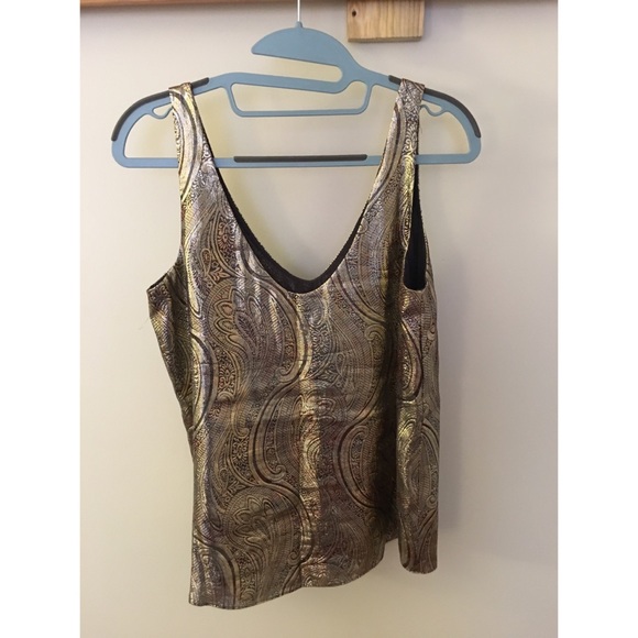 J.Crew Cate Cami in Gilded Paisley Lamé - Picture 5 of 8